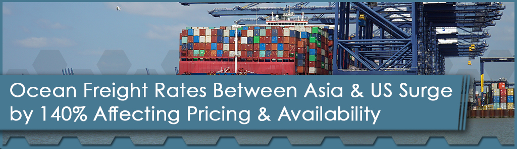 Ocean Freight Rates Between Asia and US Surge by 140%, Affecting Pricing and Availability 1 Ocean Freight Rates Horizontal - The Chemical Company